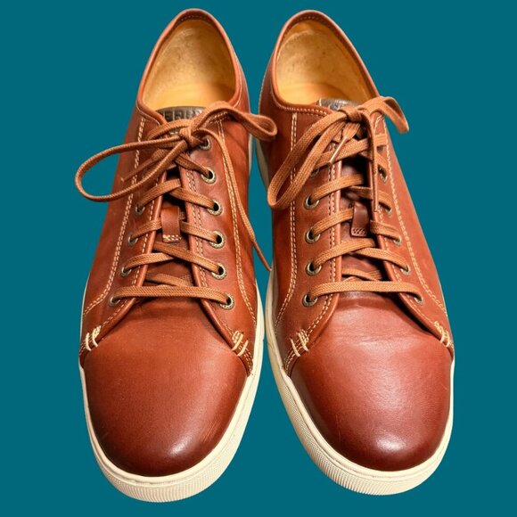 Sperry Gold Cup Men’s Brown Leather Sneakers | Premium Comfort Low-Top Size 13 - Picture 4 of 12
